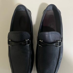 Salvatore Ferragamo GRAND PRIX LEATHER
BIT DRIVER, BLUE MARINE Men's 8-1/2